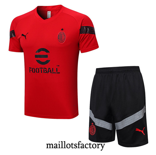 Achat Maillot du AC Milan + Short 2022/23 rouge fac tory s0481