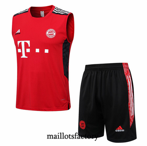 Maillots factory 23316 Kit d'entrainement Maillot du Bayern Munich Debardeur 2022/23 Rouge Pas Cher Fiable