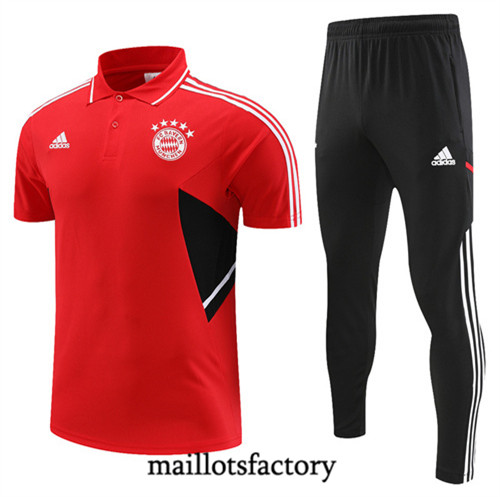 Achat Maillot du Bayern Munich Polo 2022/23 rouge fac tory s0331