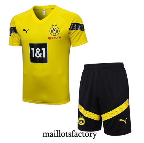 Achat Maillot du Borussia Dortmund + Short 2022/23 jaune fac tory s0335