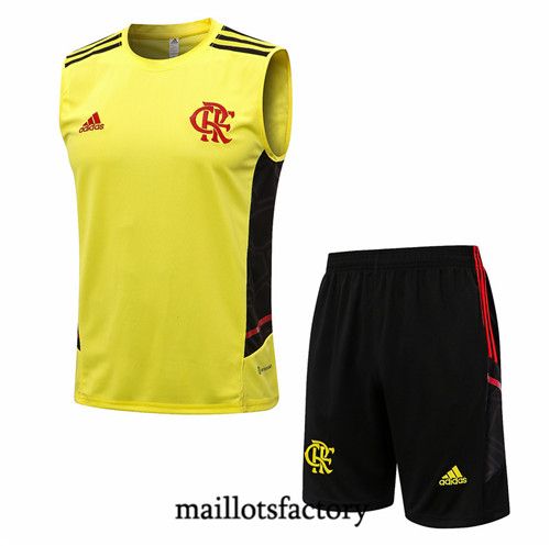 Maillots factory 23297 Kit d'entrainement Maillot du Flamengo Debardeur 2022/23 Jaune Pas Cher Fiable