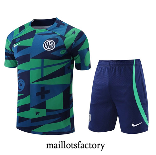 Achat Maillot du Inter Milan + Short 2022/23 vert fac tory s0486