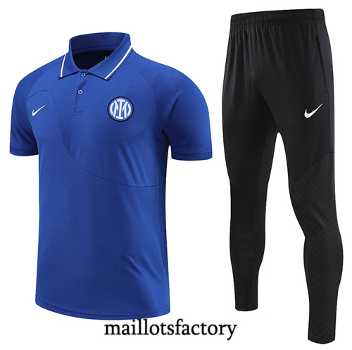 Achat Maillot du Inter Milan Polo 2022/23 Bleu fac tory s0488