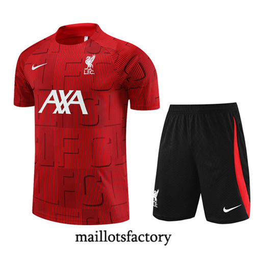 Achat Maillot du Liverpool + Short 2023/24 rouge fac tory s0458