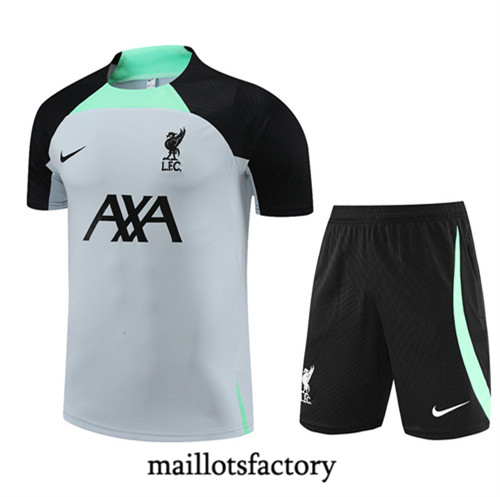 Achat Maillot du Liverpool + Short 2023/24 Blanc fac tory s0459