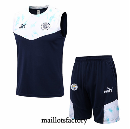 Maillots factory 23359 Kit d'entrainement Maillot du Manchester City Debardeur 2022/23 Pas Cher Fiable