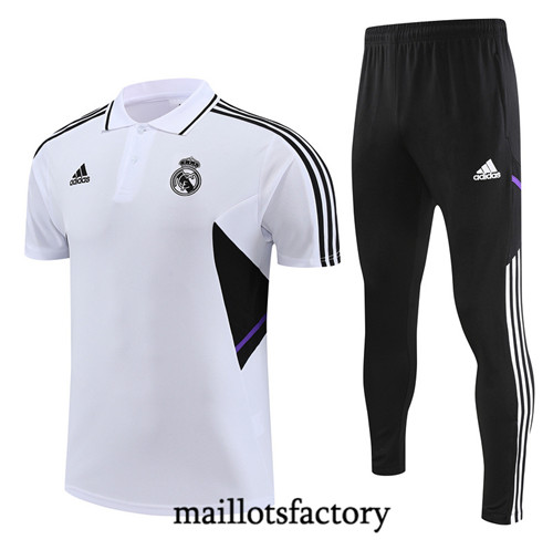 Achat Maillot du Real Madrid Polo 2022/23 Blanc fac tory s0349