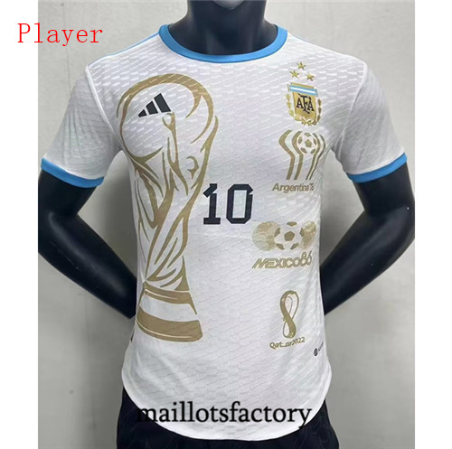 Achat Maillot du Player Argentine 2022/23 3 étoiles Especial Blanc fac tory s0222