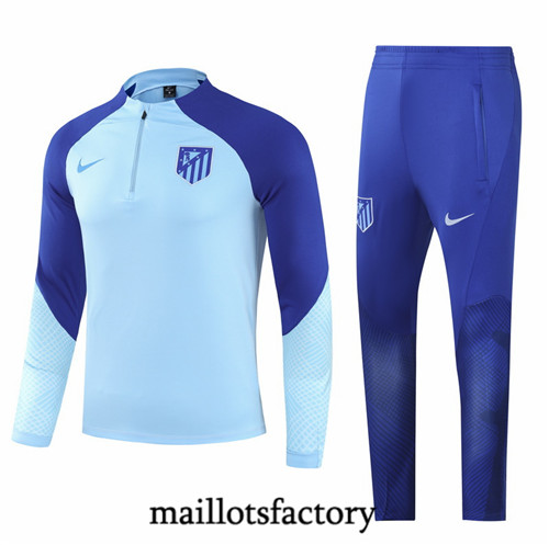Maillots factory 23014 Survetement du foot Atletico Madrid 2022/23 Bleu Pas Cher Fiable