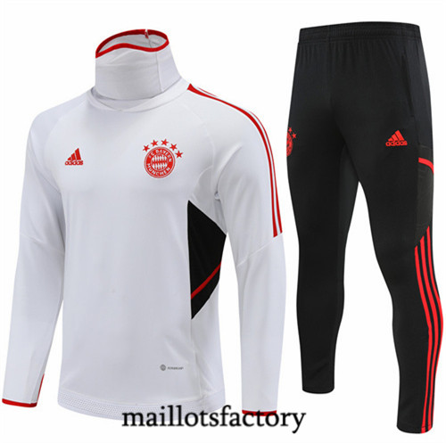 Maillots factory 23011 Survetement du foot Bayern Munich 2022/23 Blanc Pas Cher Fiable