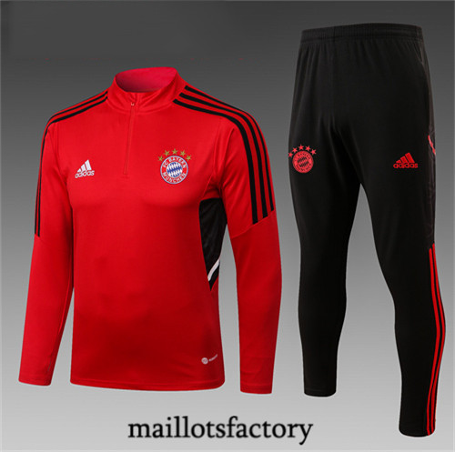 Maillots factory 23169 Survetement Enfant du foot Bayern Munich 2022/23 Rouge Pas Cher Fiable