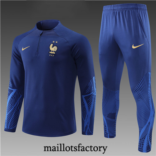 Maillots factory 23248 Survetement Enfant du foot France 2022/23 Bleu Pas Cher Fiable