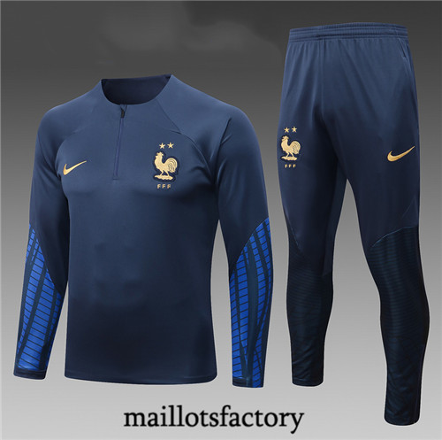 Maillots factory 23253 Survetement Enfant du foot France 2022/23 Bleu Pas Cher Fiable