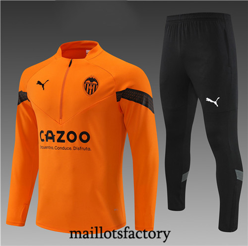 Maillots factory 23196 Survetement Enfant du foot Valence 2022/23 Orange Pas Cher Fiable
