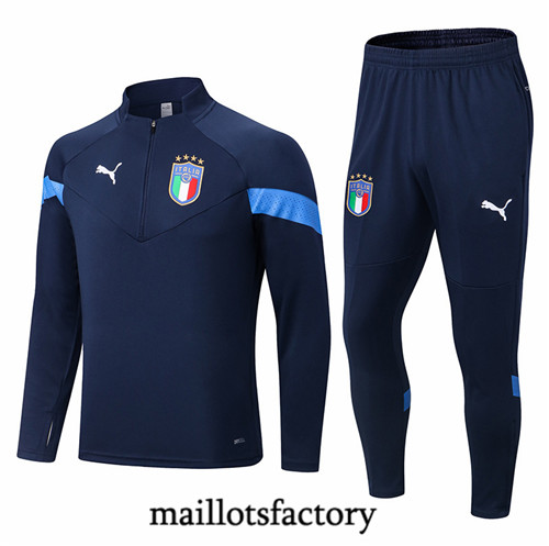 Maillots factory 23106 Survetement du foot Italie 2022/23 Bleu Pas Cher Fiable