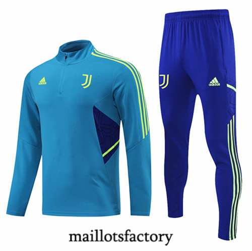Maillots factory 23161 Survetement du foot Juventus 2022/23 Bleu Pas Cher Fiable