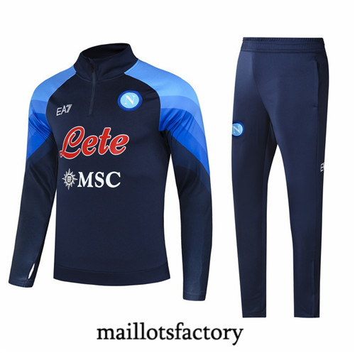 Maillots factory 23162 Survetement du foot Naples 2022/23 Bleu Pas Cher Fiable