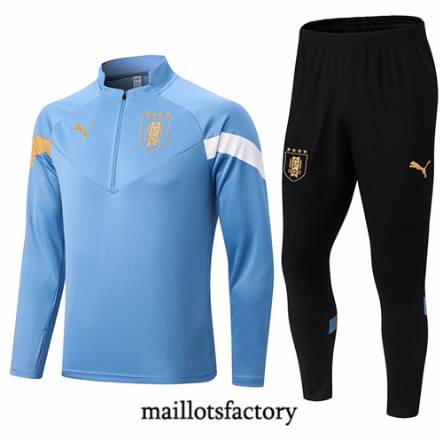 Maillots factory 23114 Survetement du foot Uruguay 2022/23 Bleu Pas Cher Fiable