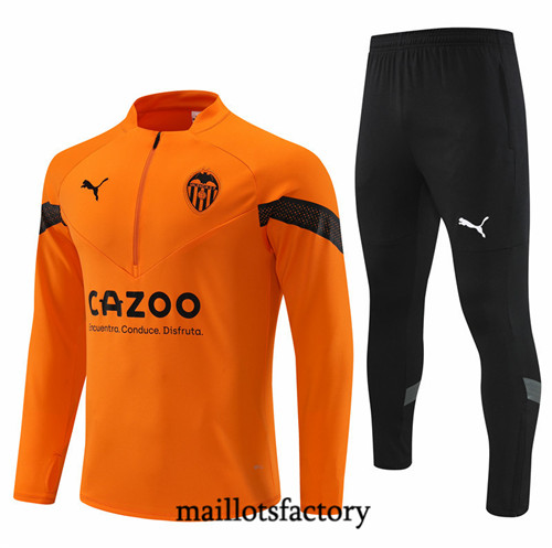 Maillots factory 23035 Survetement du foot Valence 2022/23 Orange Pas Cher Fiable