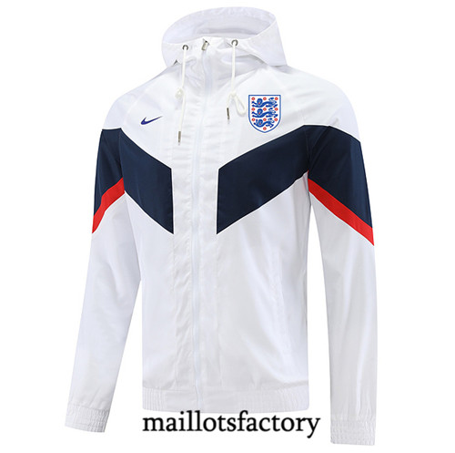 Achat Maillot du Veste Coupe vent Angleterre 2022/23 Blanc fac tory s0803